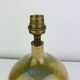 Vintage stoneware globe lamp