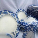 Magnifique ancien service semi porcelaine anglaise Ridgways modèle rose