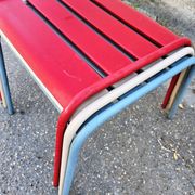 Set of 3 Fermob footrests