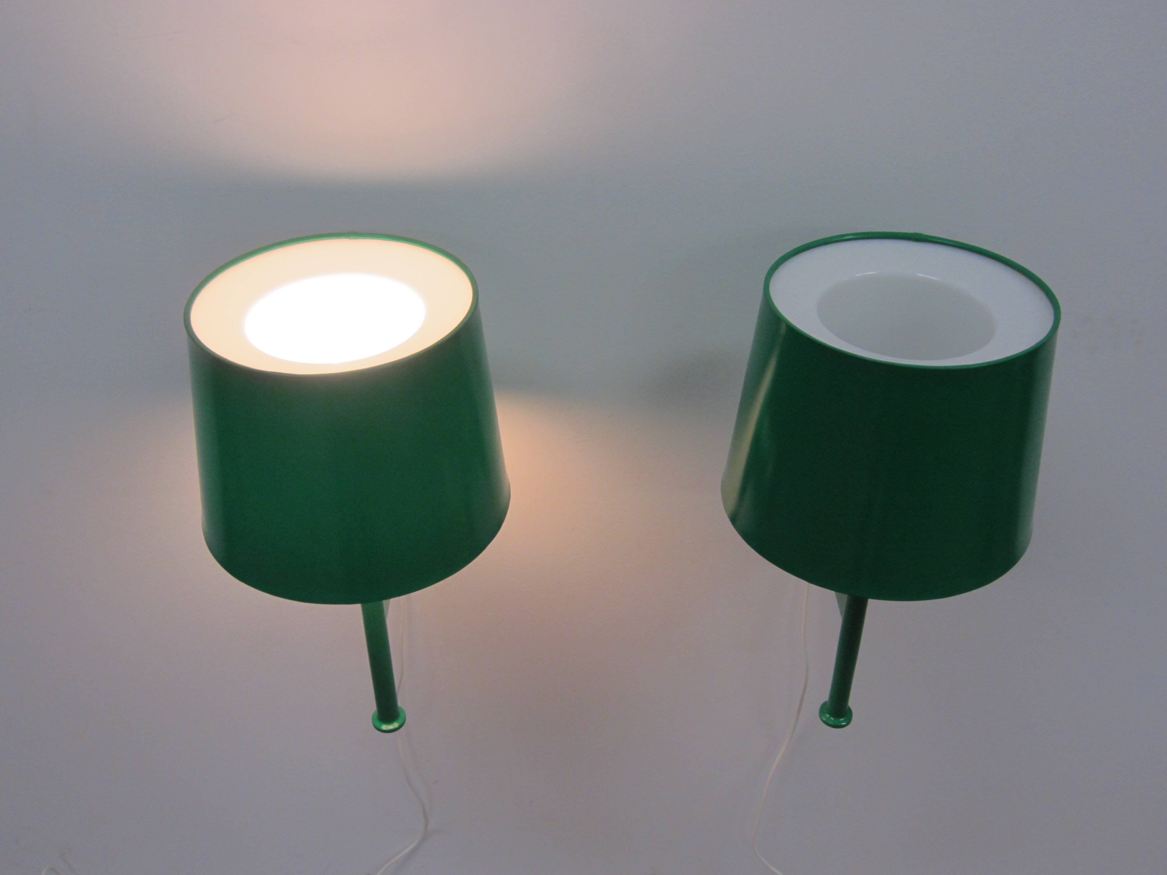 Pair of Scandinavian Luxus wall lamps by Uno and Östen Kristiansson
