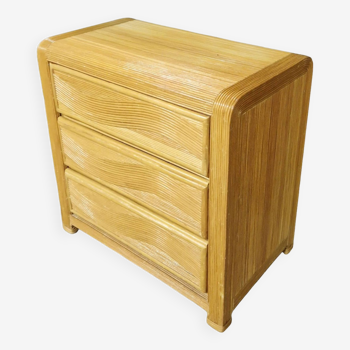 Pencil reed chest of drawers, Belgium 1970s