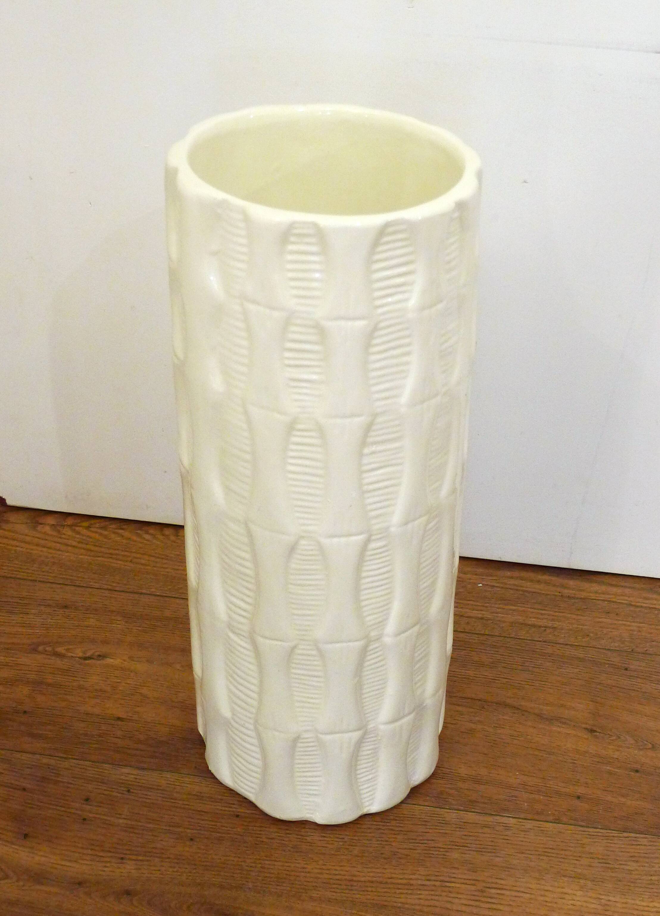 Earthenware bamboo umbrella stand