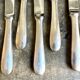 6 Christofle Hôtel dessert knives in silver metal