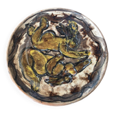 Wall plate in ceramic Vallauris – Léa Donat Picasso Madoura spirit