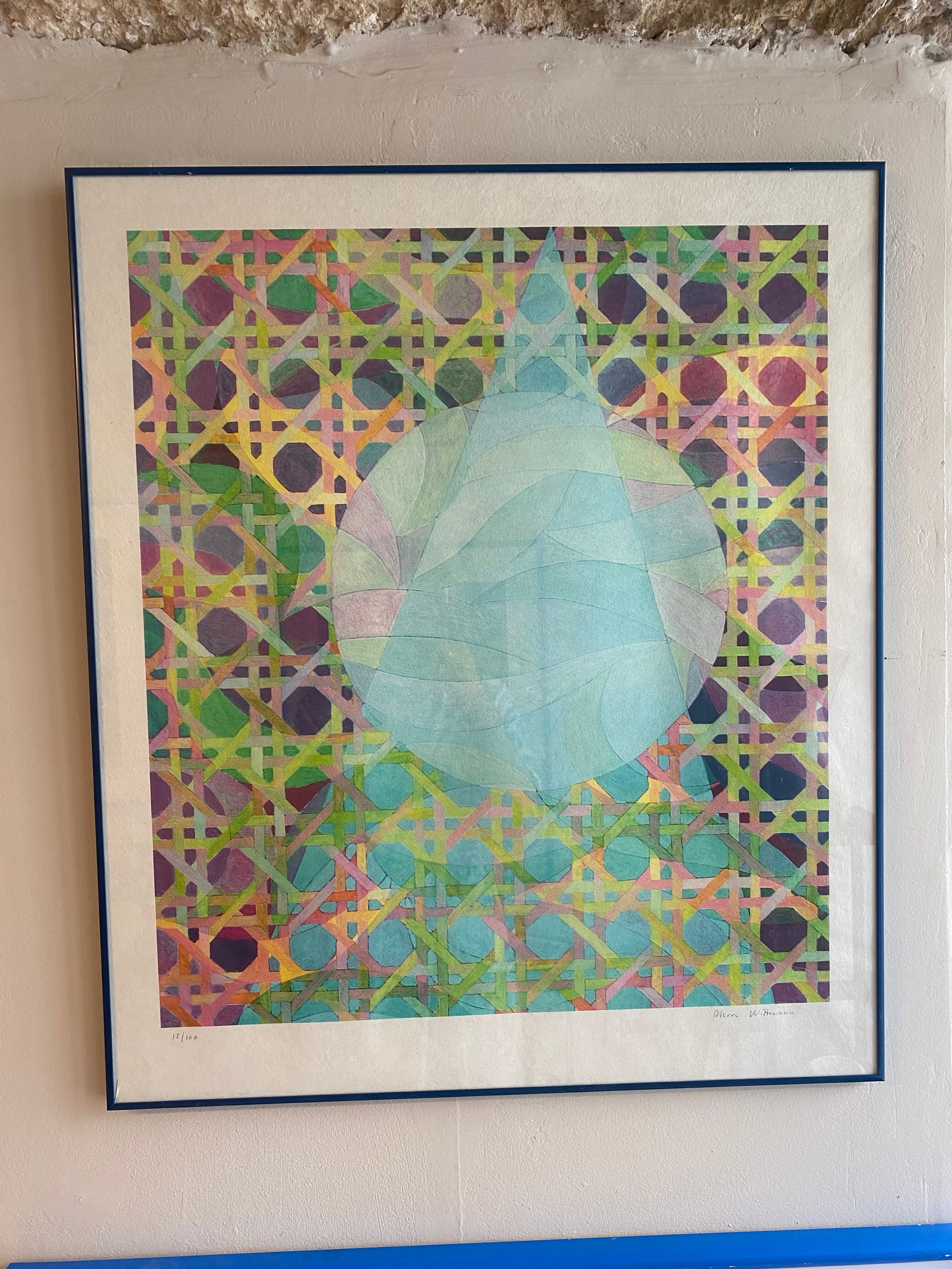 Lithograph Pierre Wittmann 1980 circa