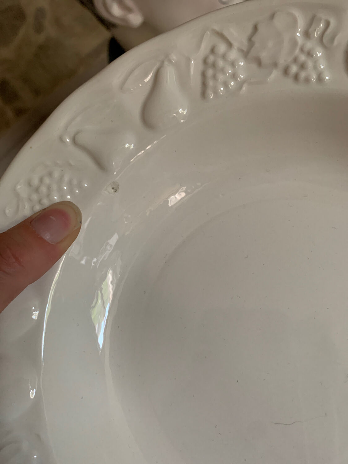 5 vintage hollow plates model Fruit