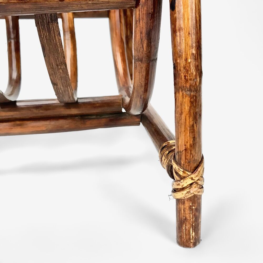 Dark bamboo magazine holders