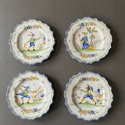 Set of Moustiers plates, 18th century