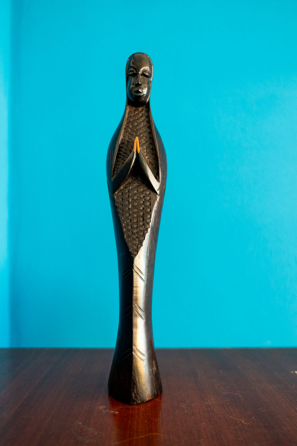 Black virgin in ebony