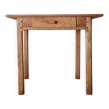 Small antique farmhouse table in wood – vintage rustic desk