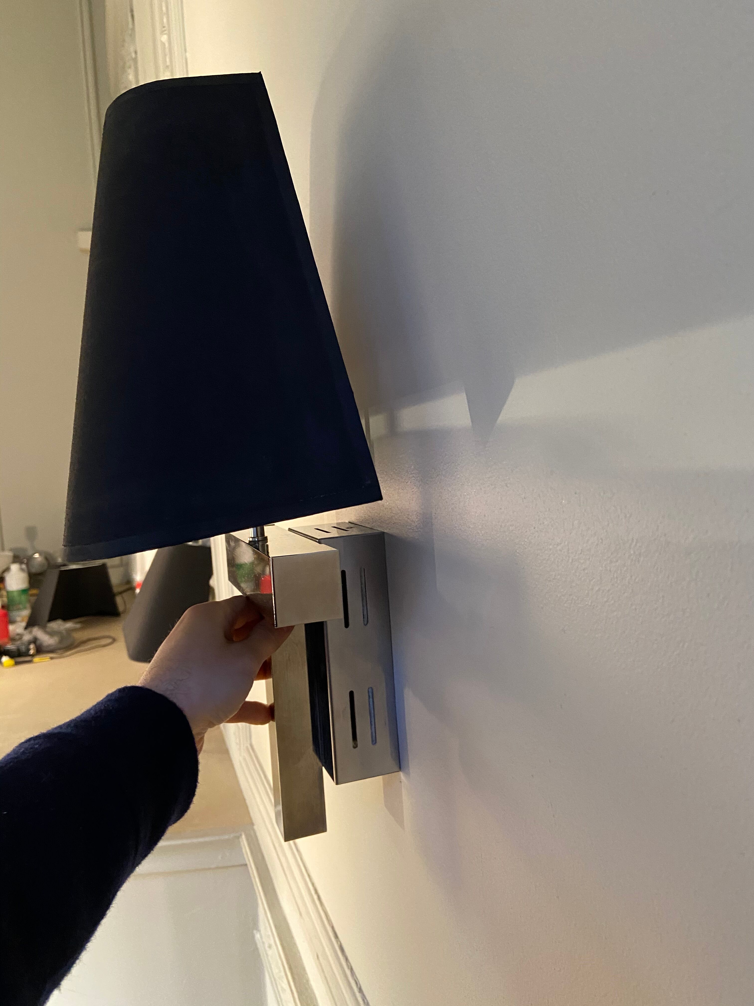 Pair of Lumica wall lamps, Italy, 1970s