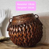 Vintage rattan pot