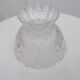Crystal footed fruit bowl
