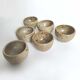 Set of 6 vintage stoneware egg cups