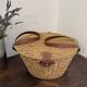 Woven rope basket