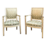 Paire de Fauteuils de Style DIRECTOIRE Début XIXème
