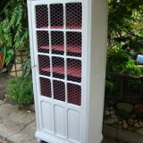 Bookcase old painted showcase