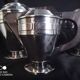 Art Deco silver-plated coffee and tea service, stamped.
