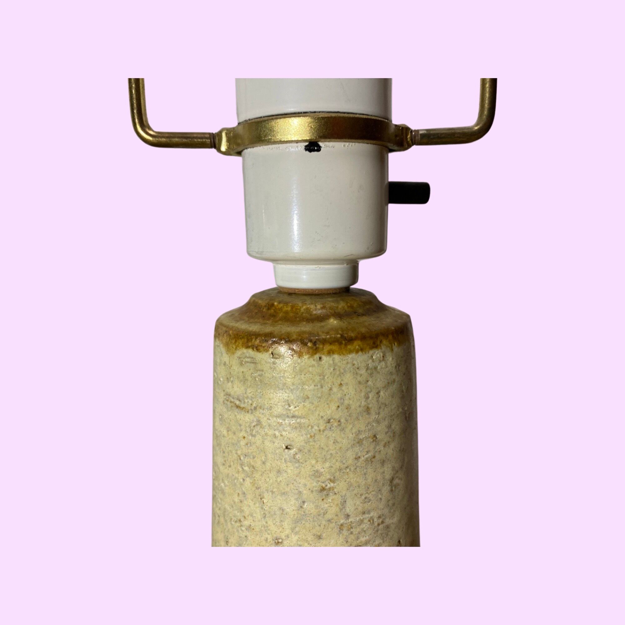 Set of 2 Søholm Table Lamps | Danish SOHOLM Designer Lamps From The Mid Century | Handmade Ceramics