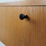 Vintage bedside table, spindle legs.