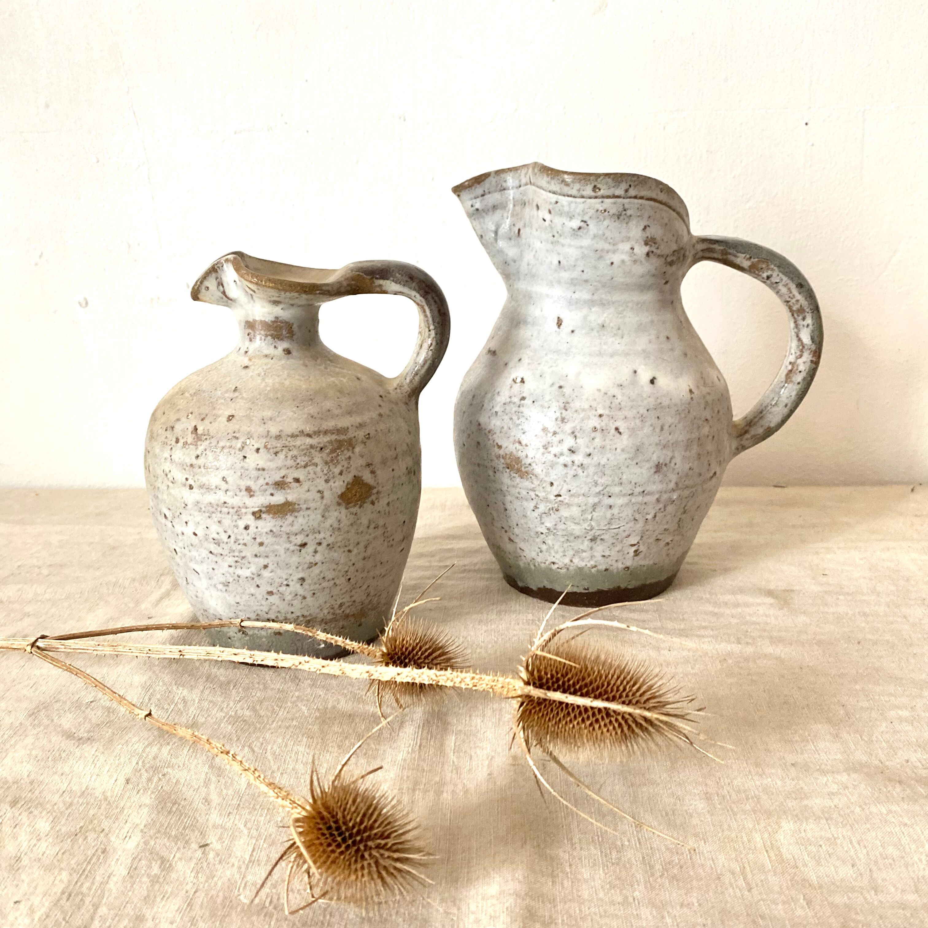 Pitchers, stoneware jugs