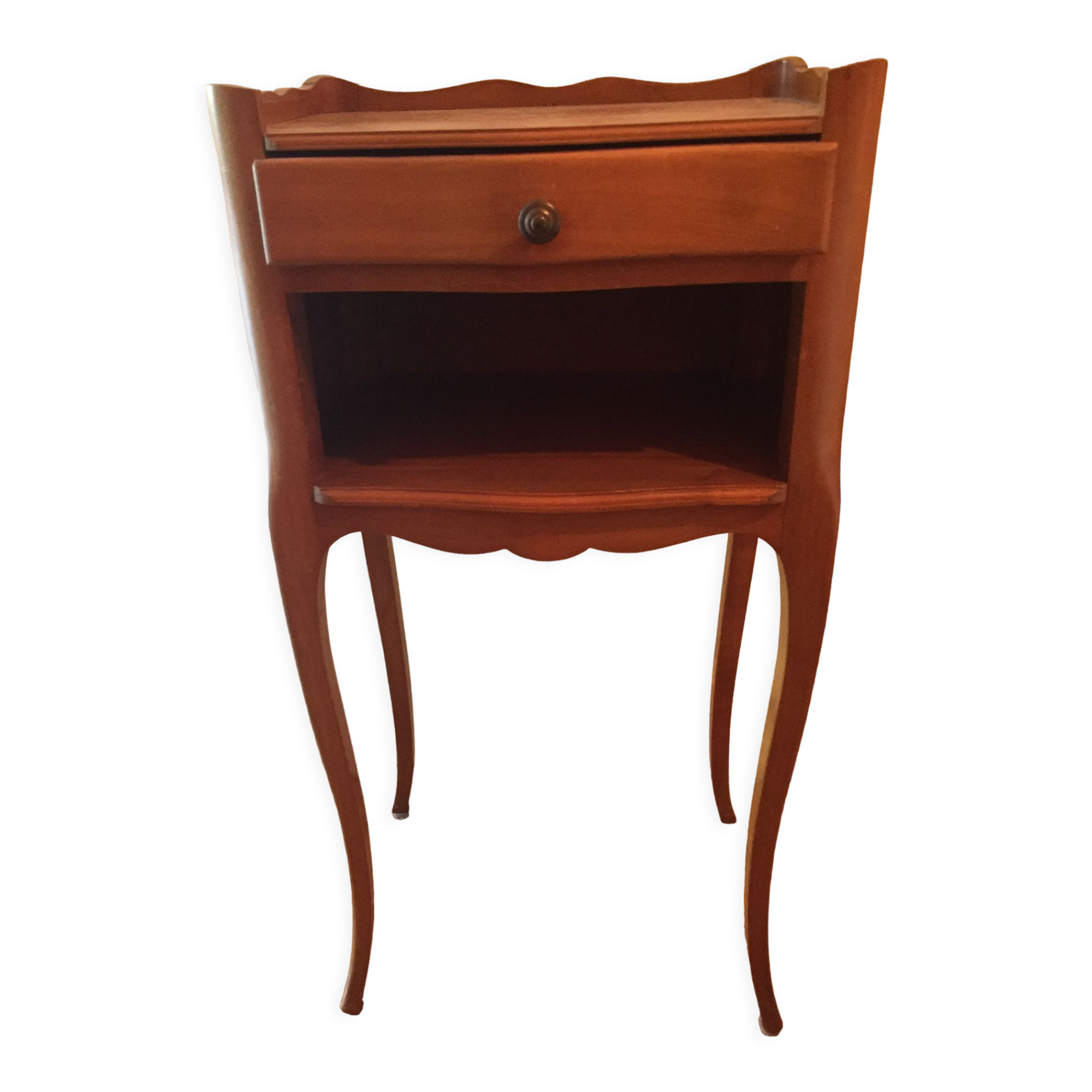 Bedside cherry wood louis XV style