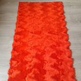 Pelfran rug, red zigzag, vintage 70s
