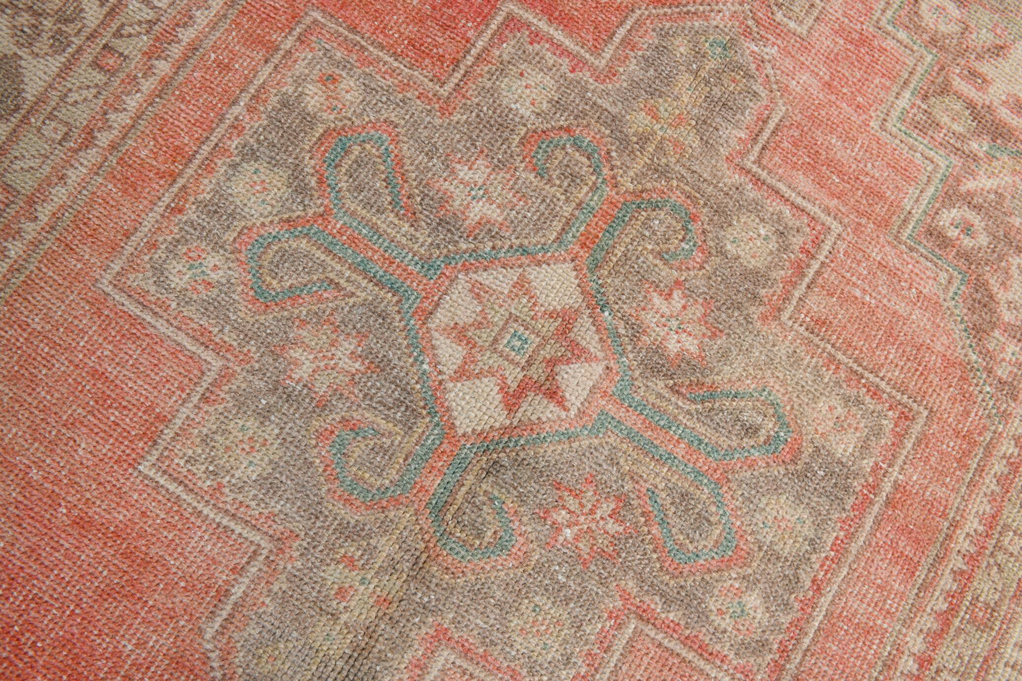 4x8 Vintage Red & Brown Classic Persian Rug, 135x246Cm