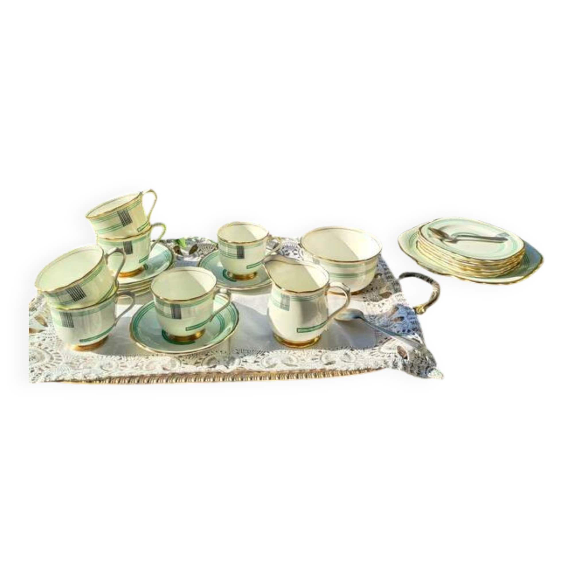 Art Deco tea and dessert service