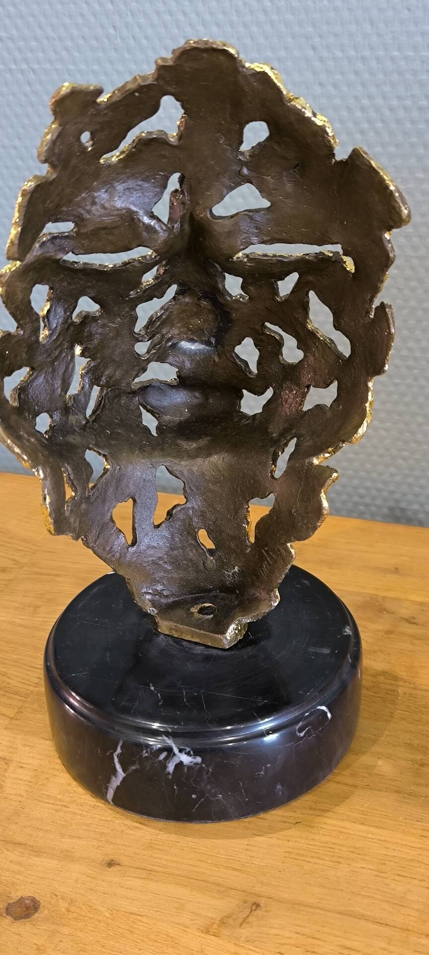 According to Salvador Dalí – The Test of Time – Bronze with gold leaf