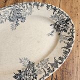 Plat ovale ancien H.Boulenger, Floreal