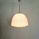 Bauhaus suspension in chrome metal and white opaline, 1930