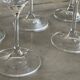 6 Bohemian crystal cocktail glasses.