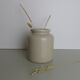 Beige ceramic pot