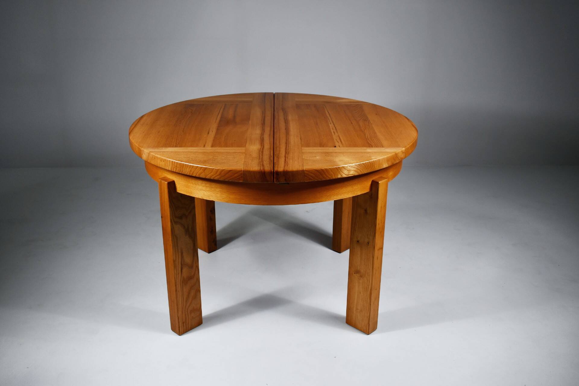 Dining table with extension, Maison Regain, 1970s.