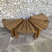Set of 4 brutalist side tables by Radboud Dittmann, Dittmann & Co. 1970