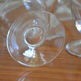 Set of 6 wine glasses with stylized branch motif