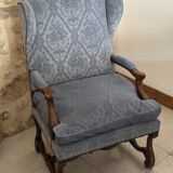 Pair of walnut armchairs - legs in sheep bone Louis XIII