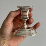 Small antique metal candle holder