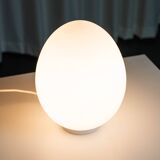 Vianne egg lamp Domec white glass edition, 1970
