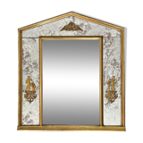 Antique mirror with closed guards