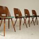 Set of 4 Lollipop chairs by Frantisek Jirak for Tatra 1960