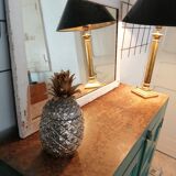 Vintage wood mercury mirror