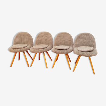 Set of 4 chairs by Miroslav Navratil, Czechoslovakia, 1960s