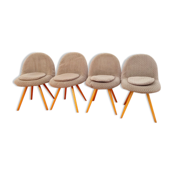 Set of 4 chairs by Miroslav Navratil, Czechoslovakia, 1960s