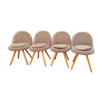 Set of 4 chairs by Miroslav Navratil, Czechoslovakia, 1960s