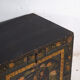 Antique black lacquered pine chest – China, circa 1900