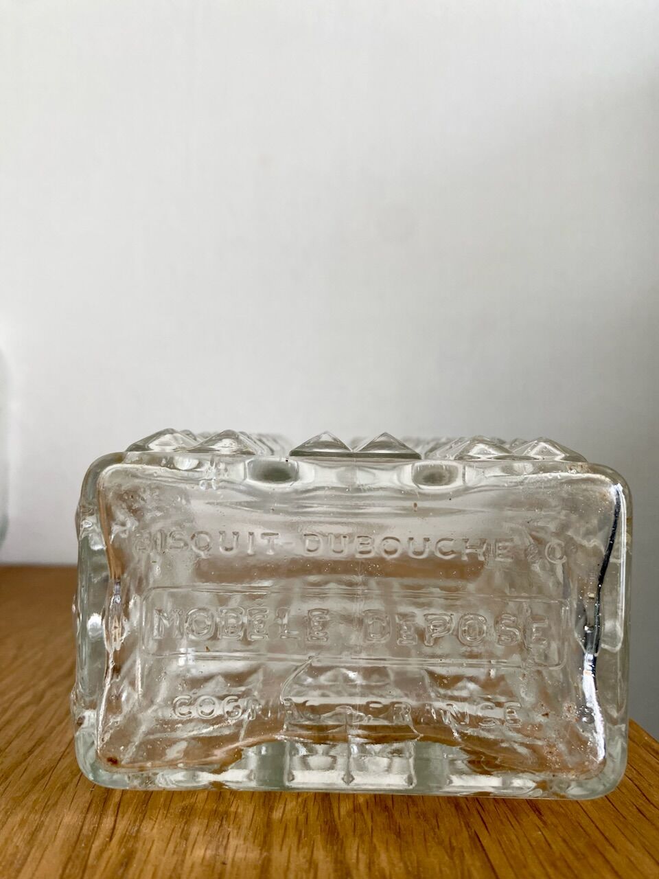 Vintage cut glass bottle