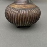 Bronze Inkwell Indian Nineteenth Peacock Bird Decor