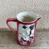Pitcher in slip of saint-clément, storks model